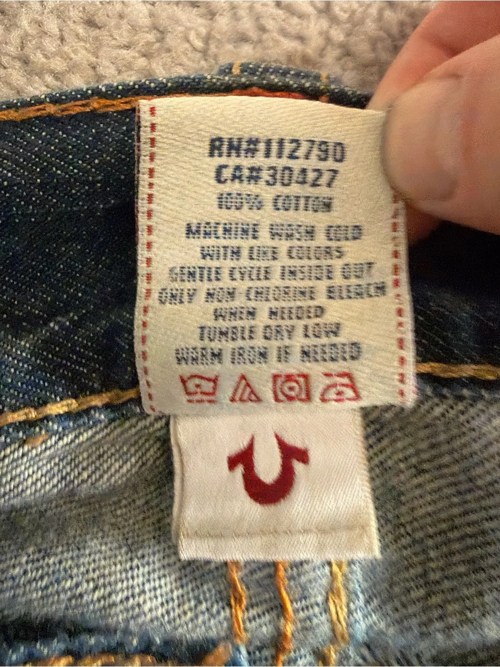 True Religion - Ricky Big Super T 32W Denim Jeans